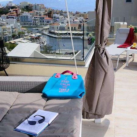 Luxury Lake View Center House Agios Nikolaos  Bagian luar foto