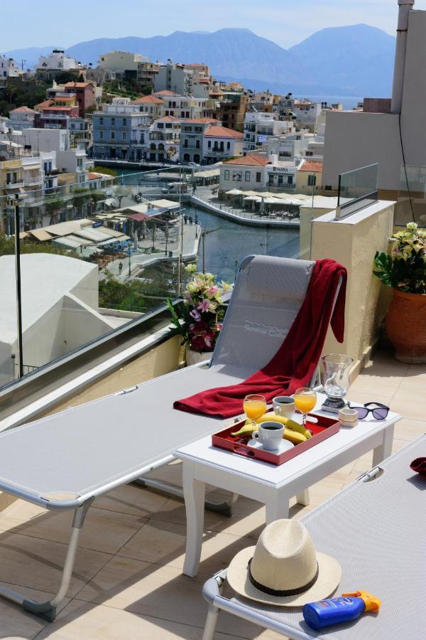 Luxury Lake View Center House Agios Nikolaos  Bagian luar foto